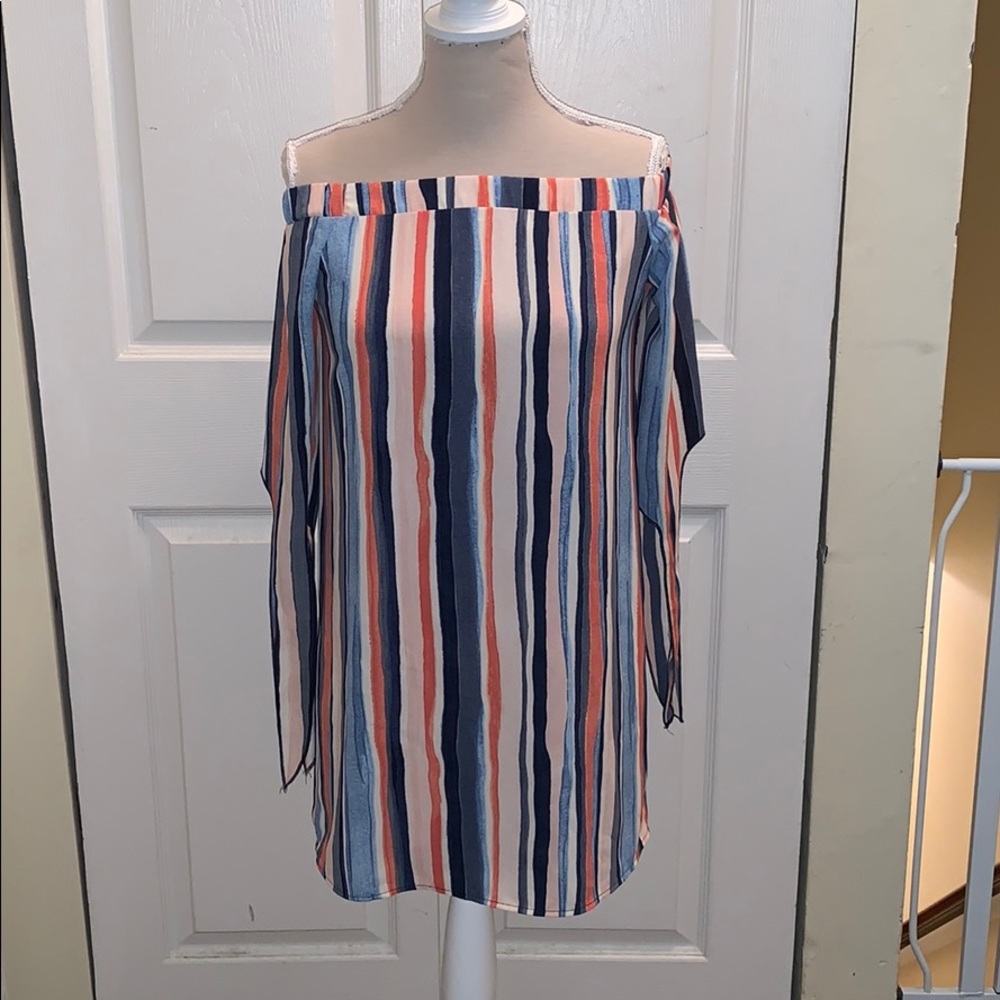 Bar lll off the shoulder mini dress